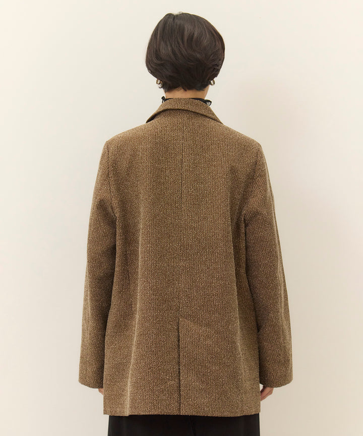 (eliuu)Slub Color Tweed JK