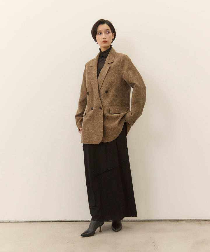 (eliuu)Slub Color Tweed JK