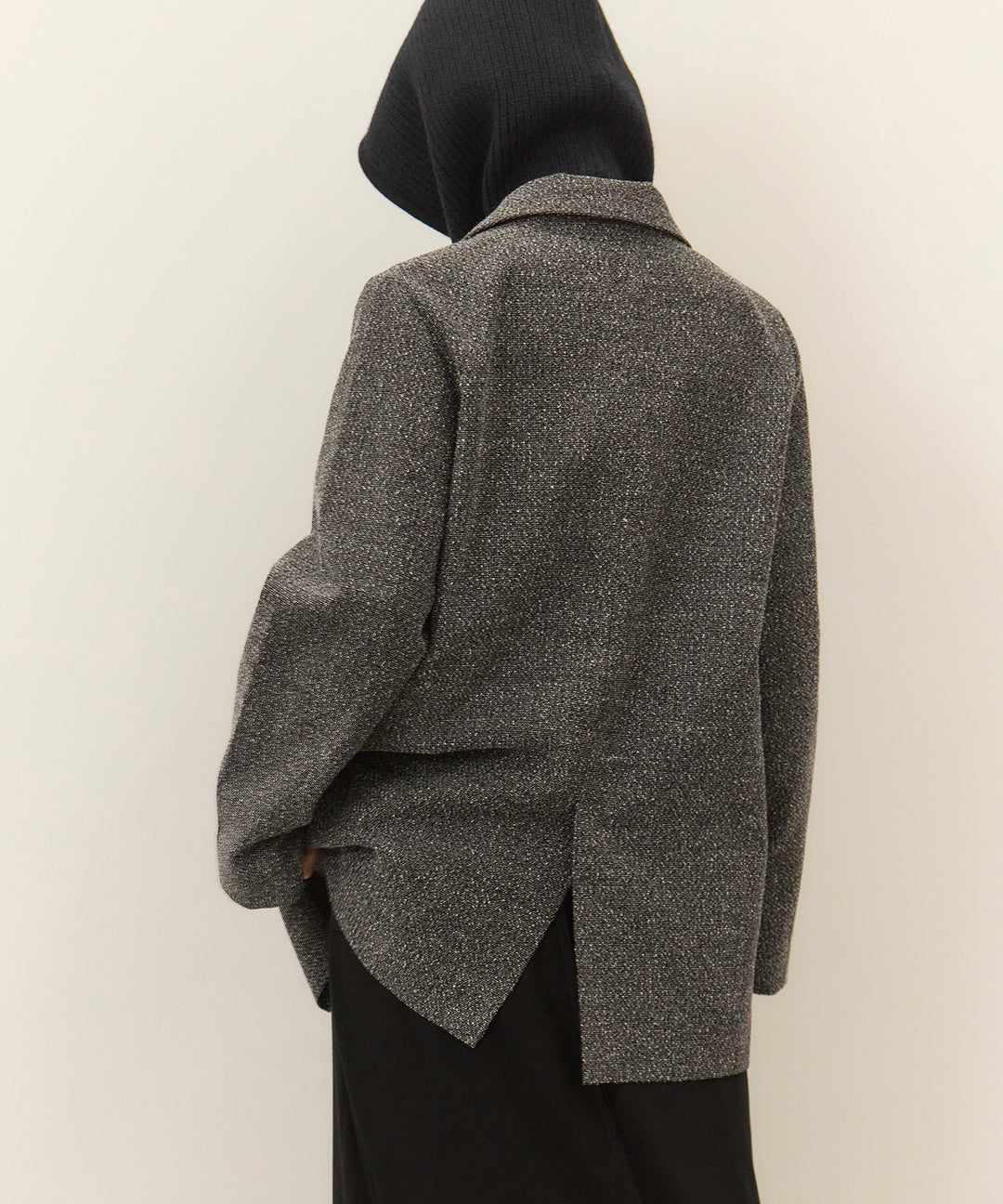 (eliuu)Slub Color Tweed JK
