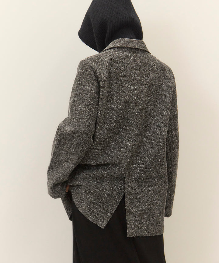 (eliuu)Slub Color Tweed JK