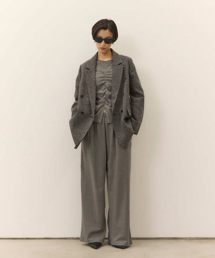 (eliuu)Slub Color Tweed JK