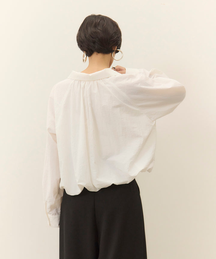 (eliuu)Wrinkle Balloon Skipper Shirt