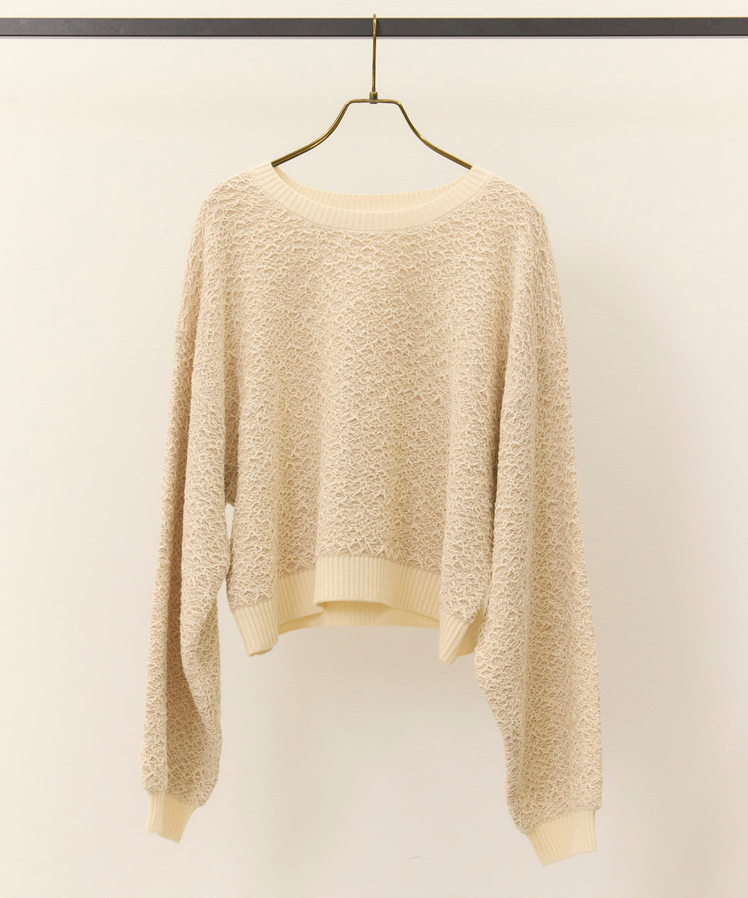(eliuu)Melon Loop Knit Top