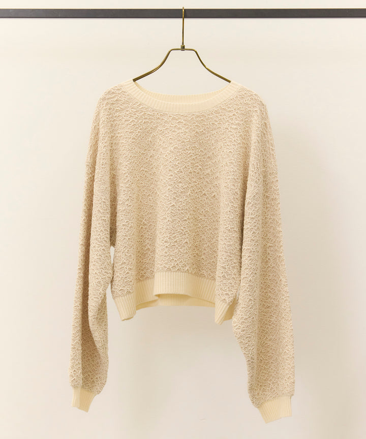 (eliuu)Melon Loop Knit Top