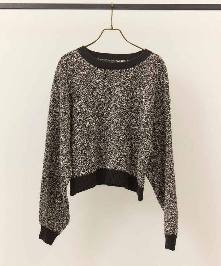 (eliuu)Melon Loop Knit Top