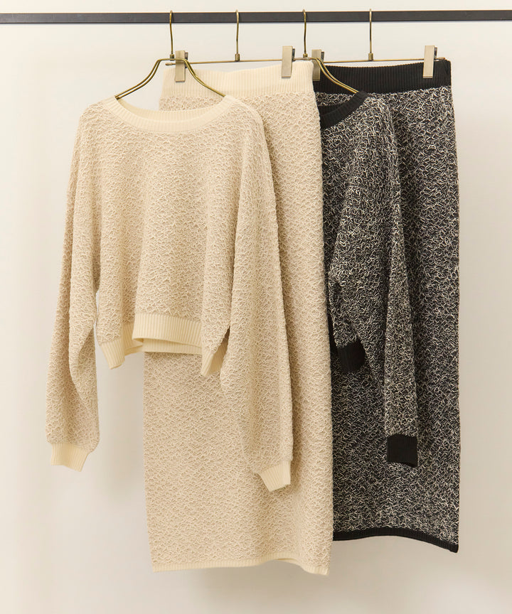 (eliuu)Melon Loop Knit Skirt