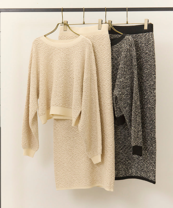 (eliuu)Melon Loop Knit Top