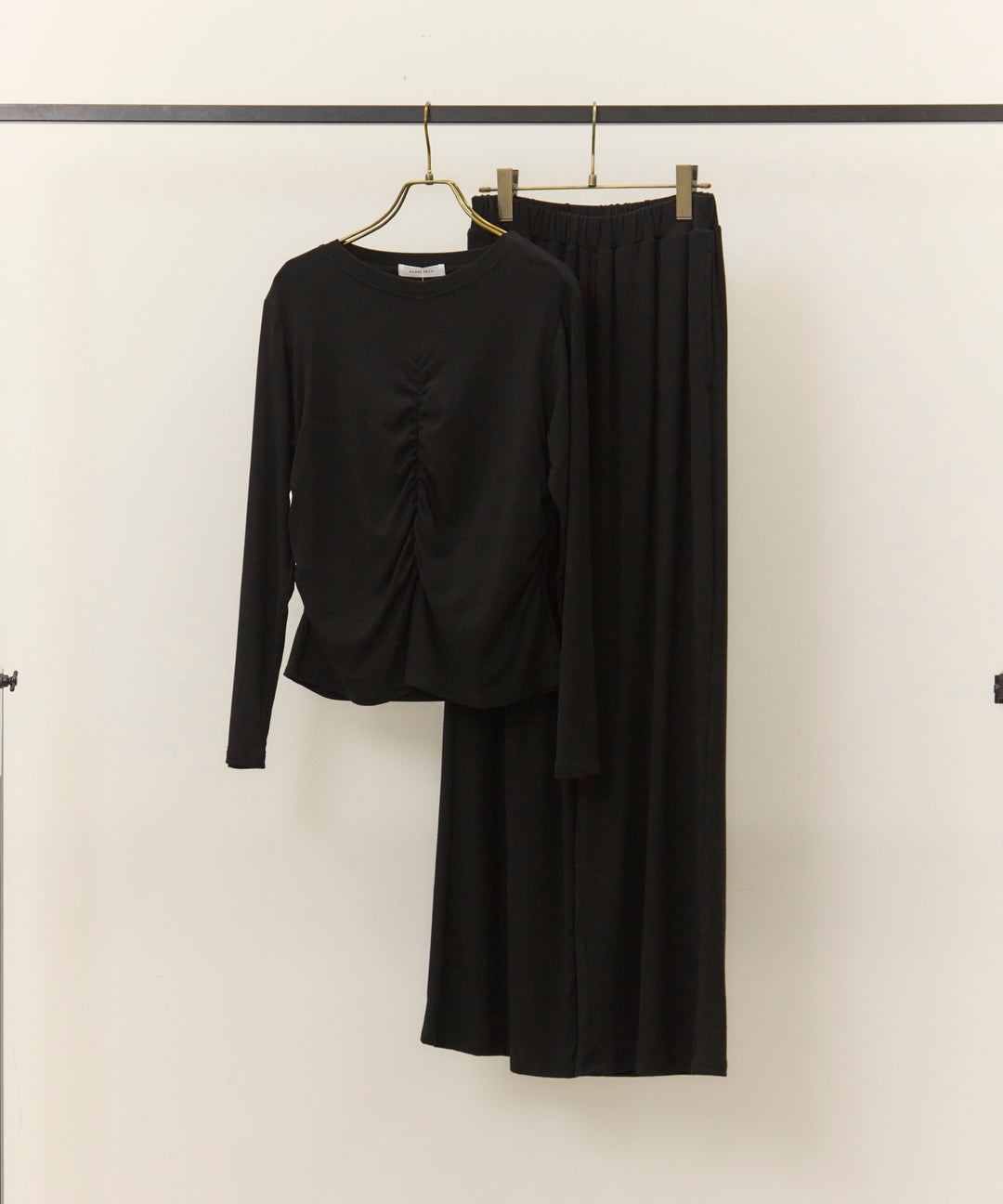 (eliuu)Shirring Cut Long Tee