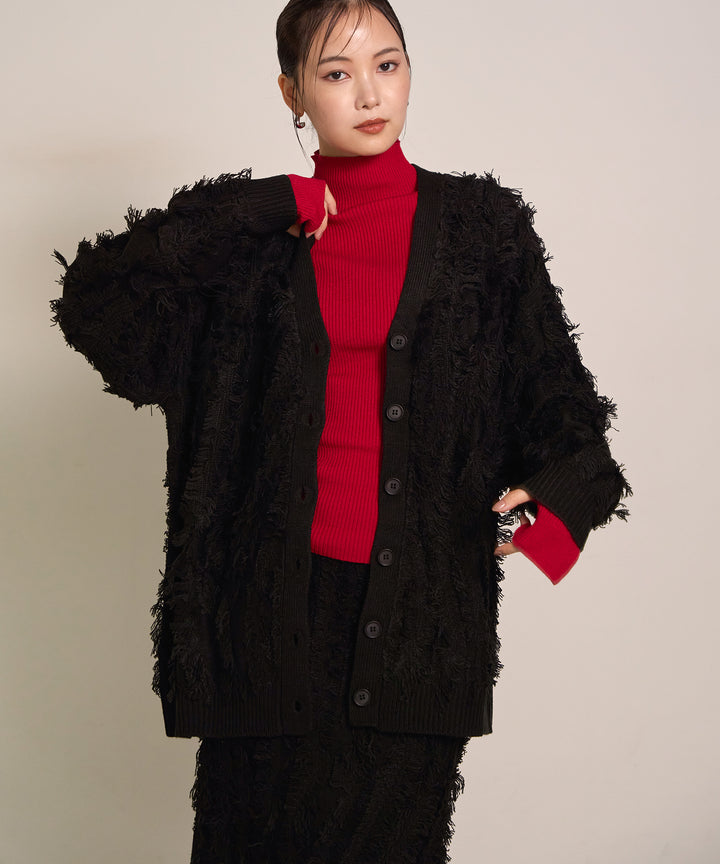 (eliuu)Pattern Fringe Knit CD