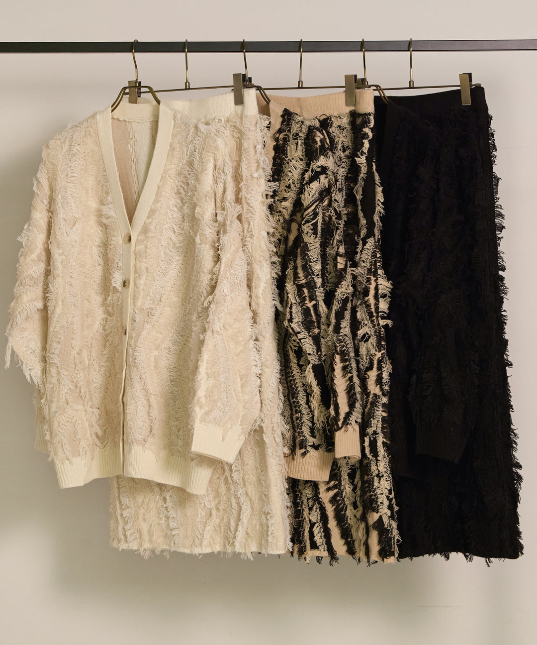 (eliuu)Pattern Fringe Knit CD
