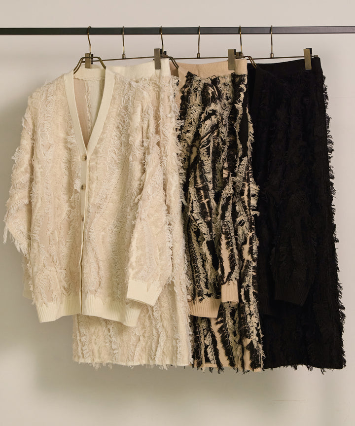 (eliuu)Pattern Fringe Knit CD