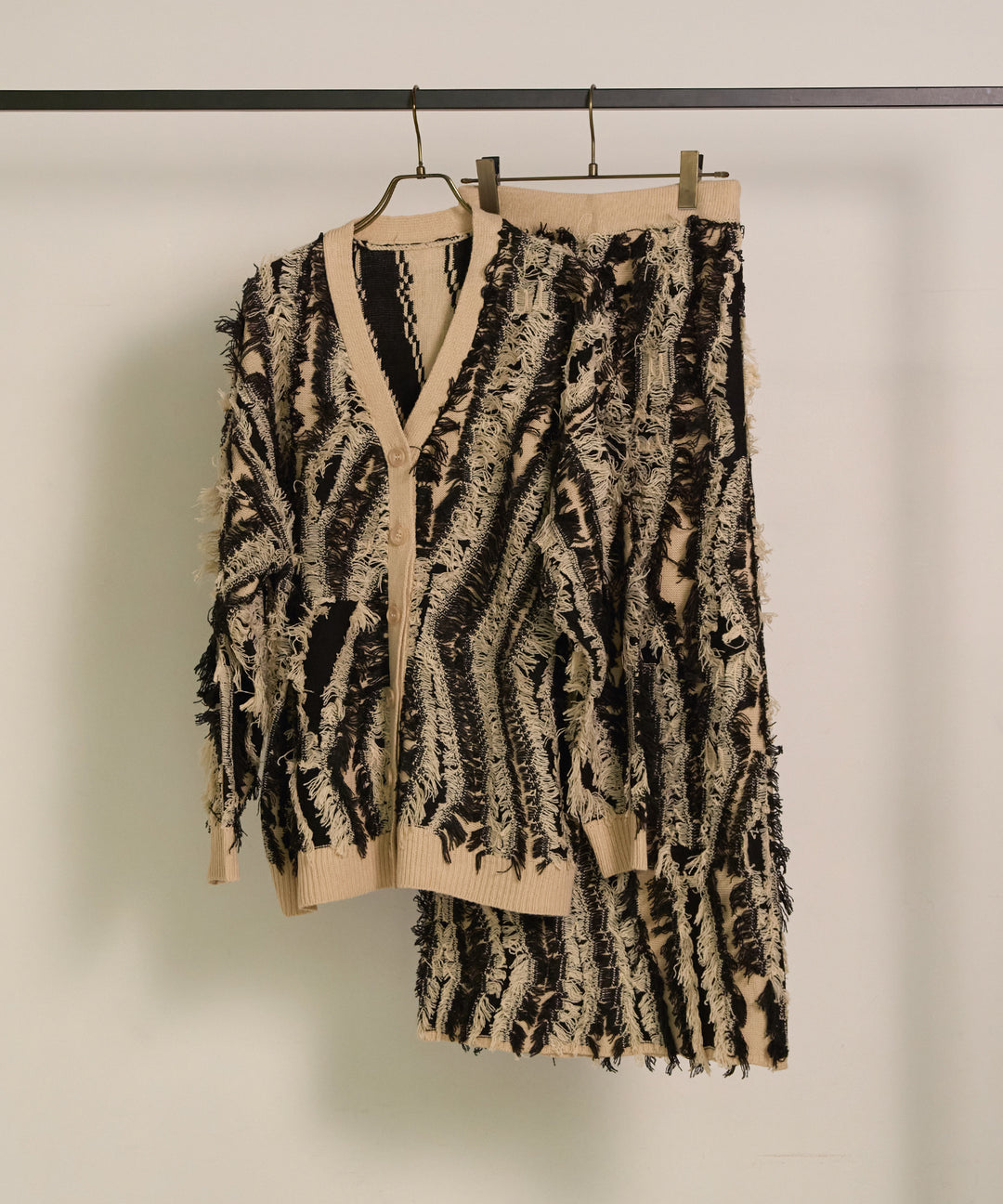 (eliuu)Pattern Fringe Knit CD