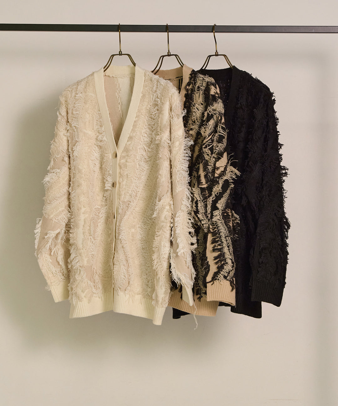 [SET]Velor Round Onepiece+Pattern Fringe Knit CD
