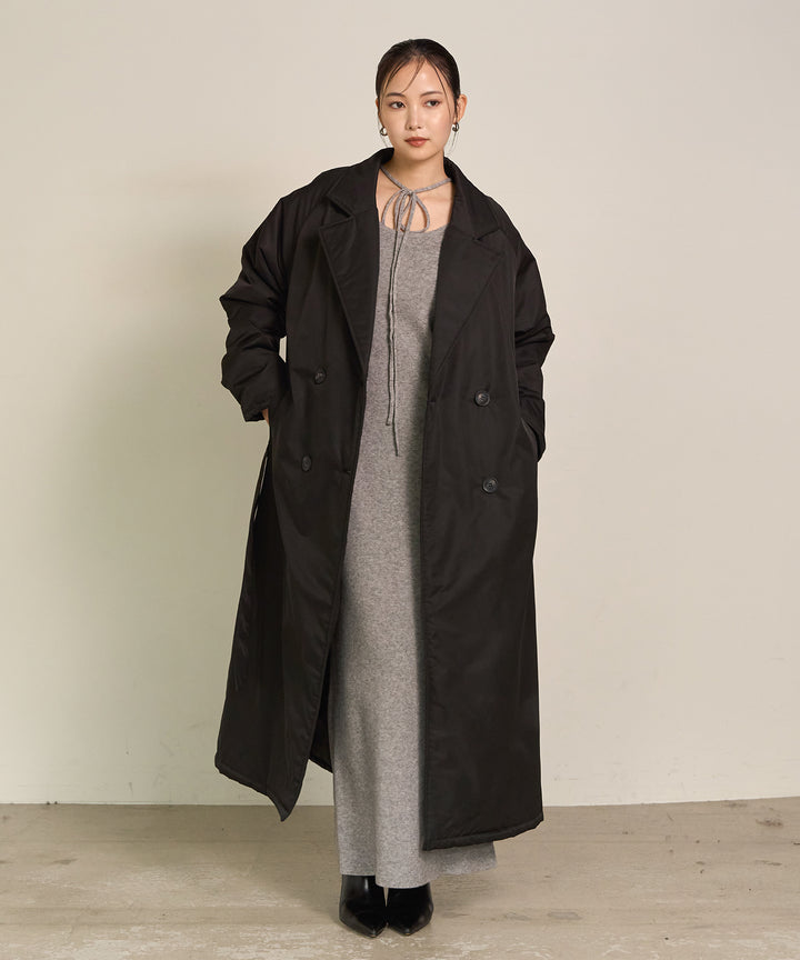 (eliuu)Puffer Over Coat