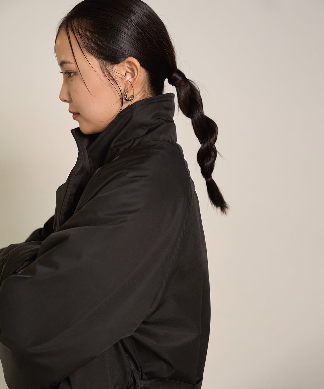 (eliuu)Puffer Over Coat