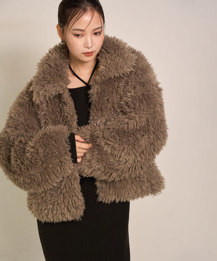 (eliuu)Soft Touch Choker Knit Onepiece