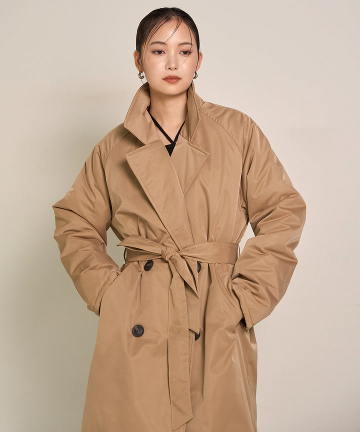(eliuu)Puffer Over Coat