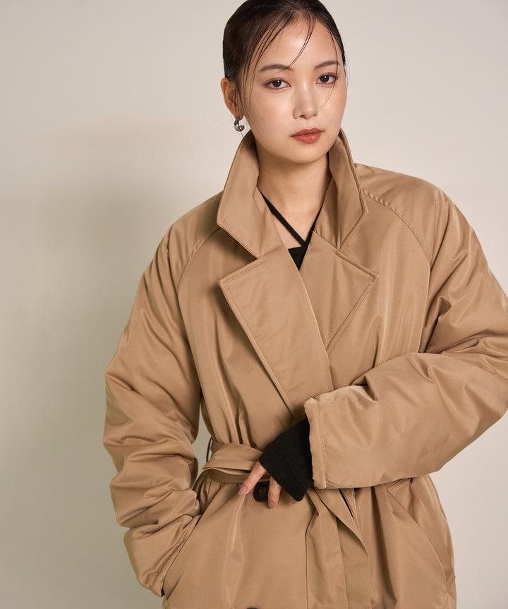 (eliuu)Puffer Over Coat