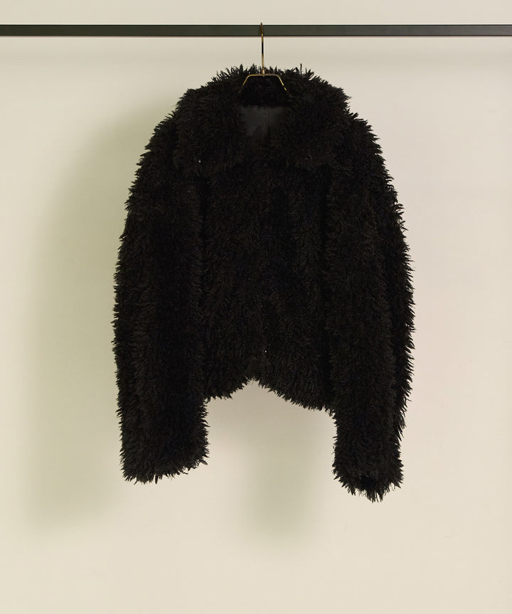 (eliuu)Poodle Fur Short Jacket