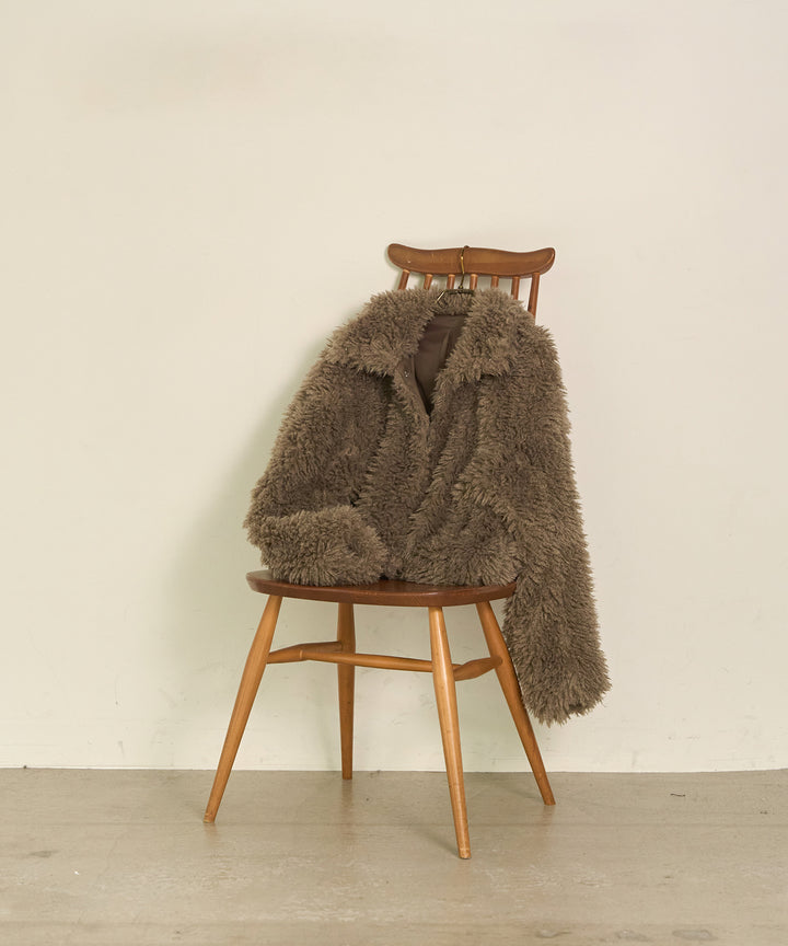 (eliuu)Poodle Fur Short Jacket