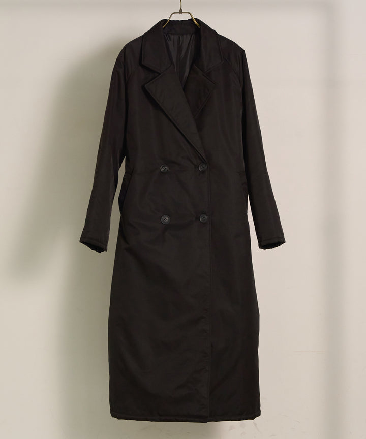 [SET]Puffer Over Coat+Soft Touch Choker Knit Onepiece