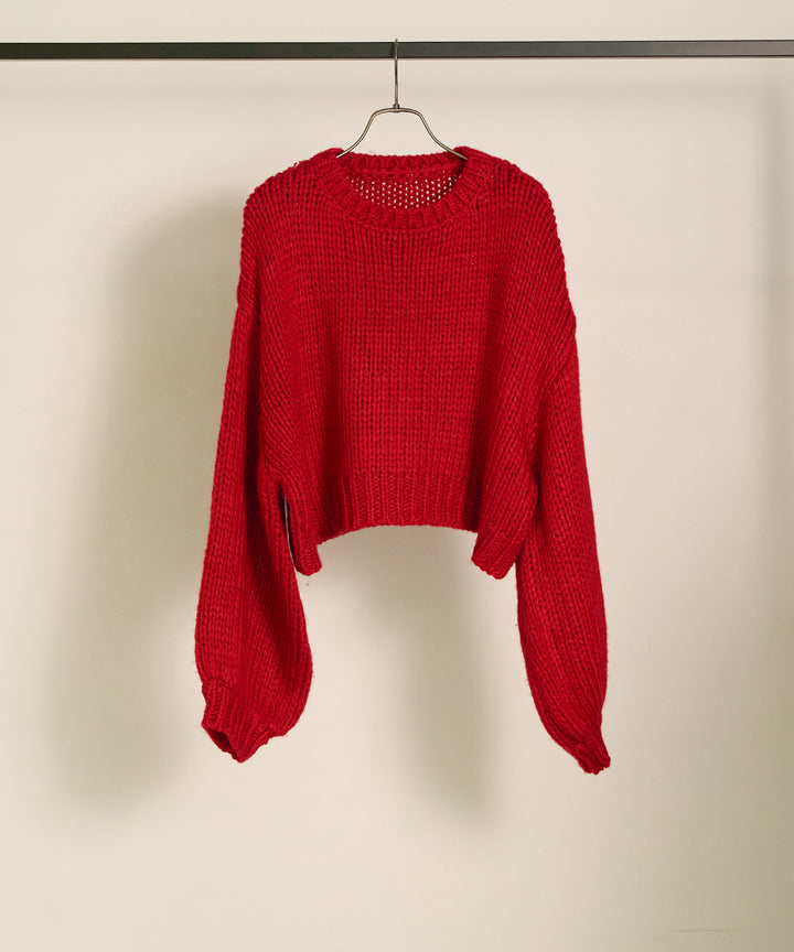 (eliuu)Plump Volome Knit Top
