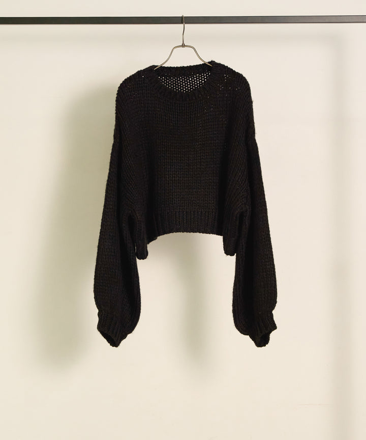 (eliuu)Plump Volome Knit Top
