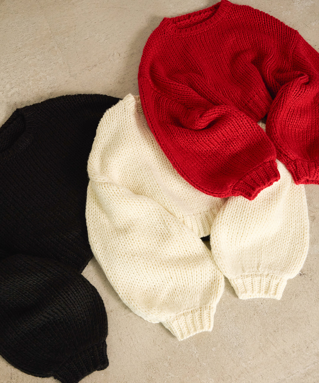 (eliuu)Plump Volome Knit Top