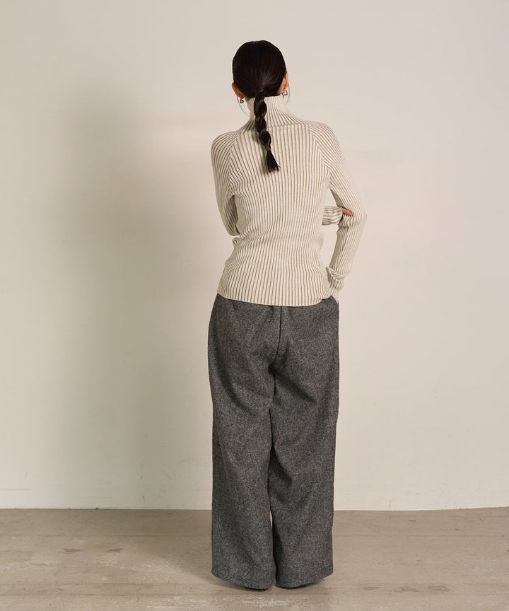 (eliuu)Plating Turtle Knit Top