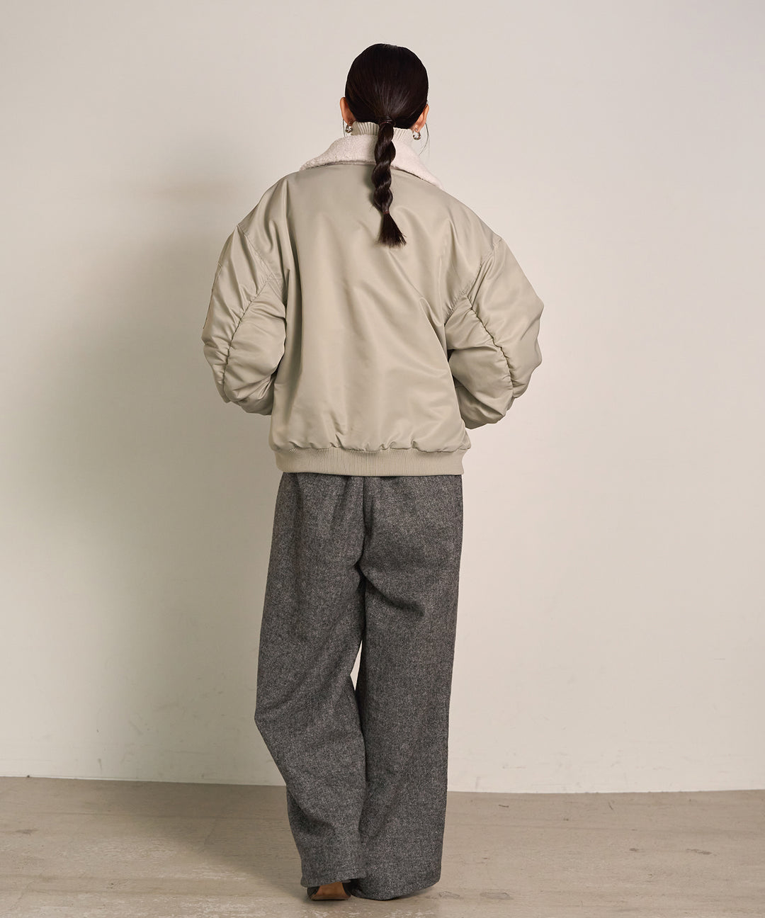 (eliuu)Boa Collar MA-1
