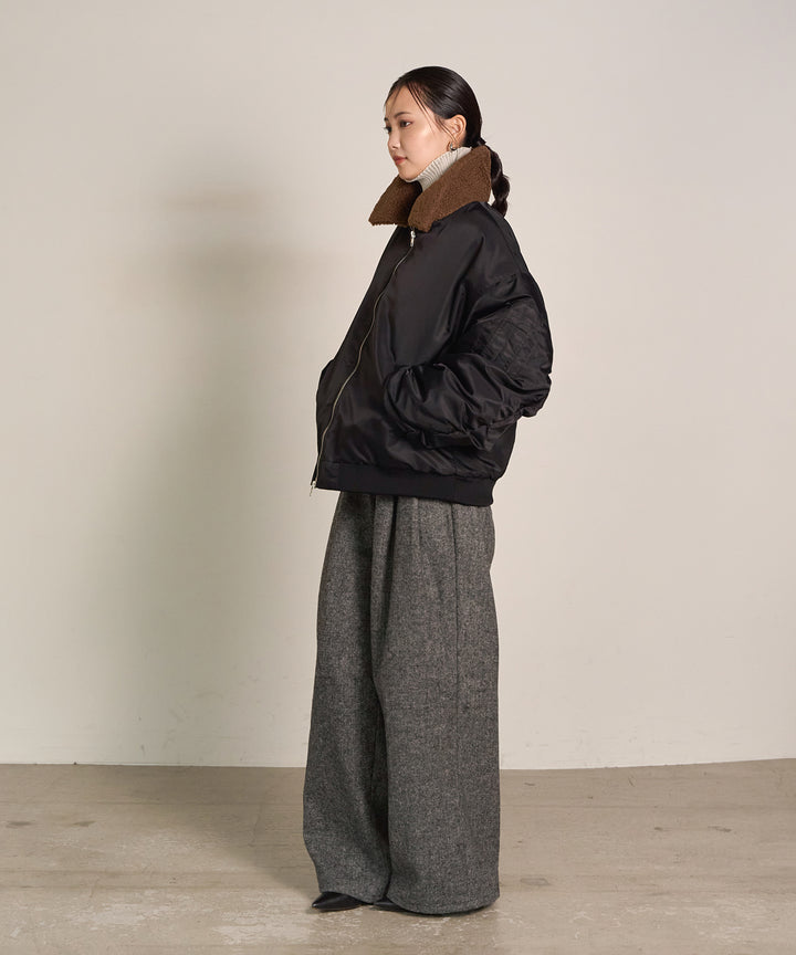 (eliuu)Boa Collar MA-1