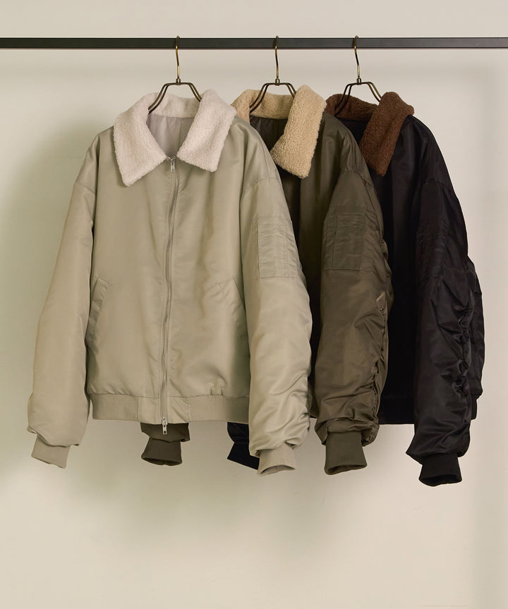 (eliuu)Boa Collar MA-1