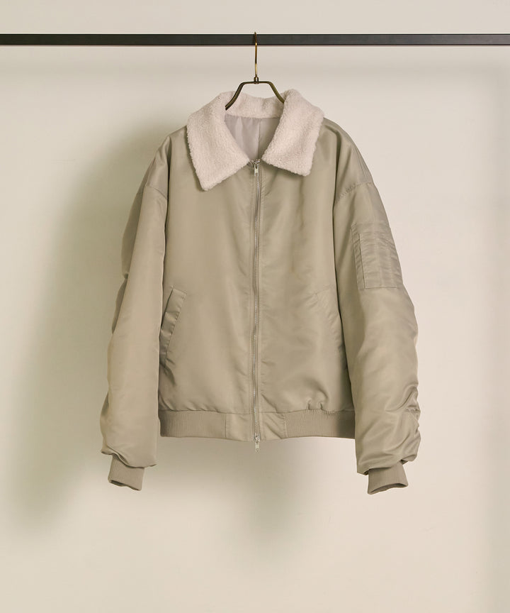 (eliuu)Boa Collar MA-1