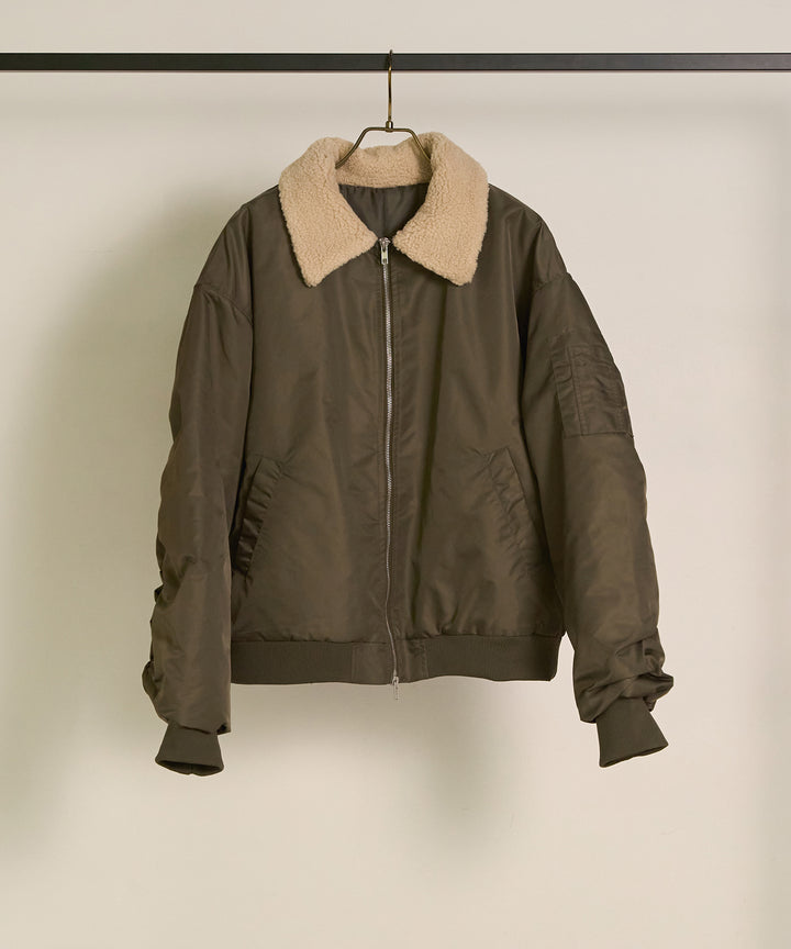 (eliuu)Boa Collar MA-1