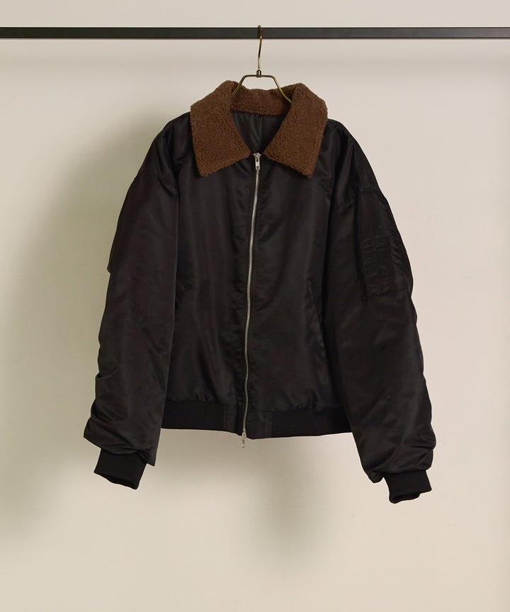 (eliuu)Boa Collar MA-1