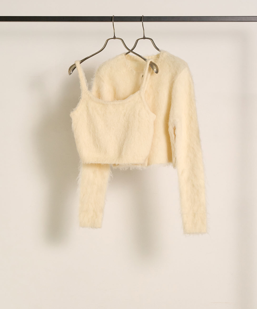 (eliuu)Brush Knit Bustier