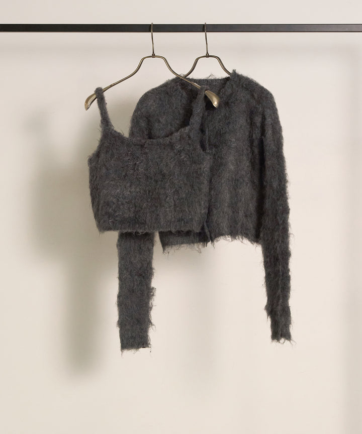 (eliuu)Brush Knit Bustier