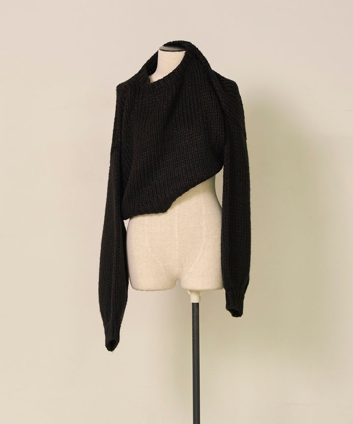 (eliuu)Plump Volome Knit Top