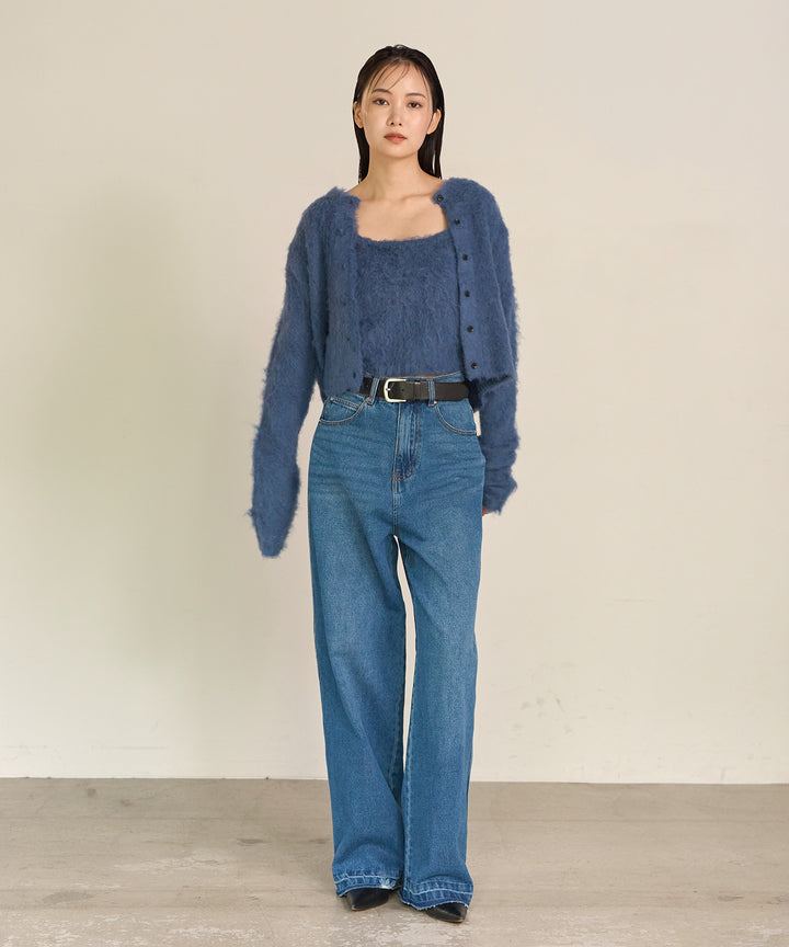 (eliuu)Brush Knit Cardigan