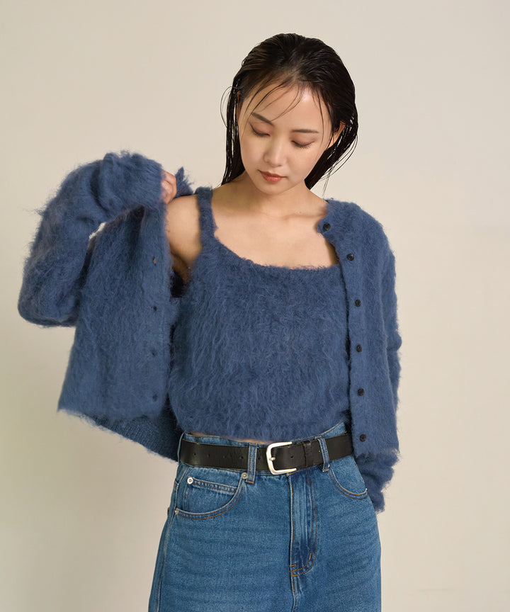 (eliuu)Brush Knit Bustier
