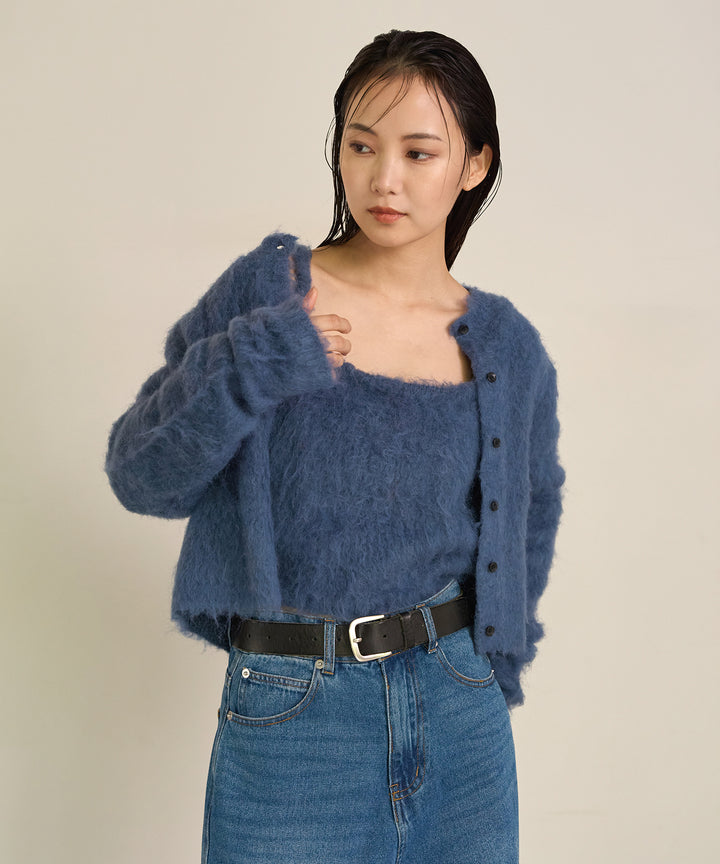 (eliuu)Brush Knit Bustier