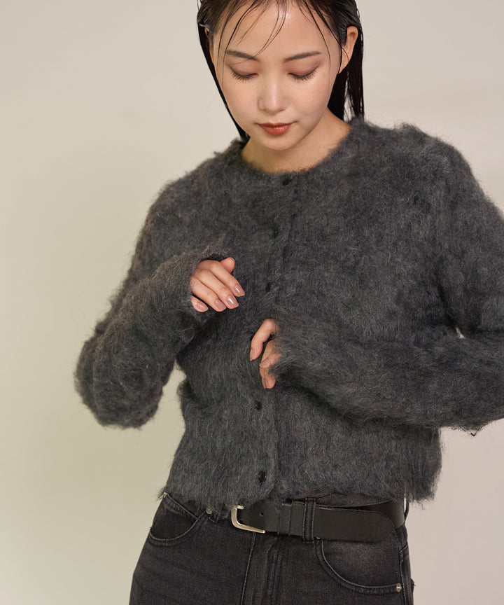(eliuu)Brush Knit Cardigan