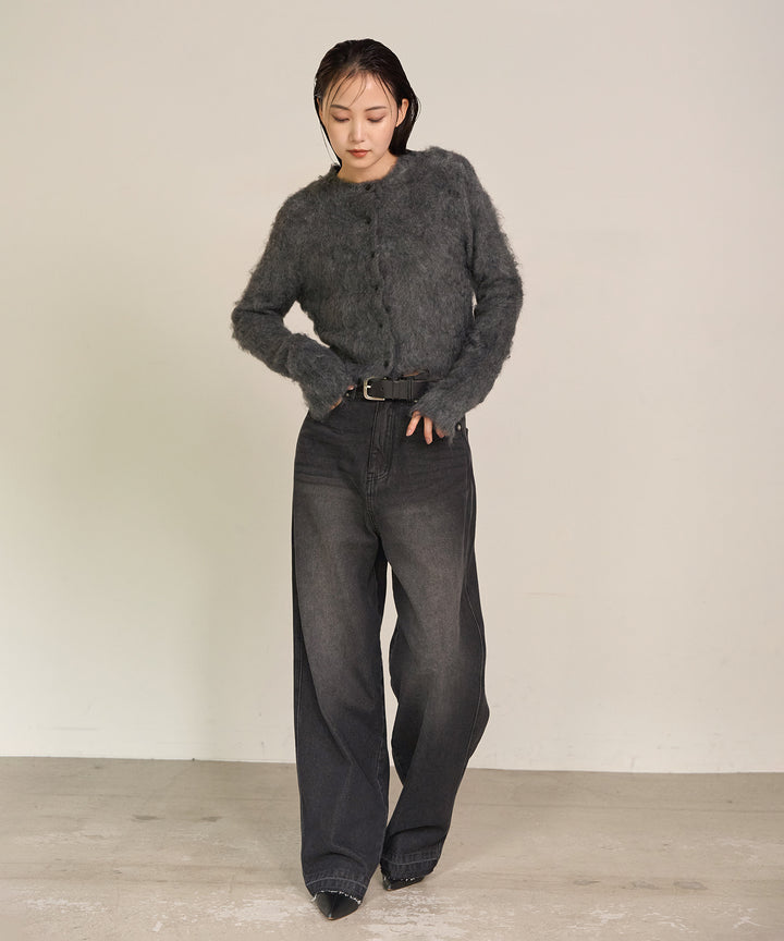 (eliuu)Brush Knit Cardigan
