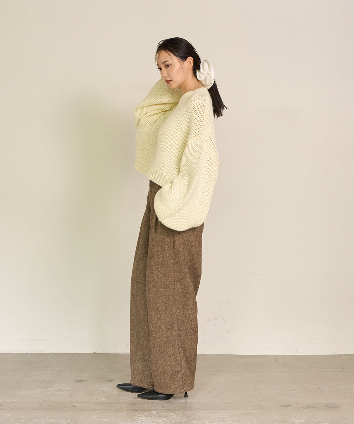 (eliuu)Plump Volome Knit Top