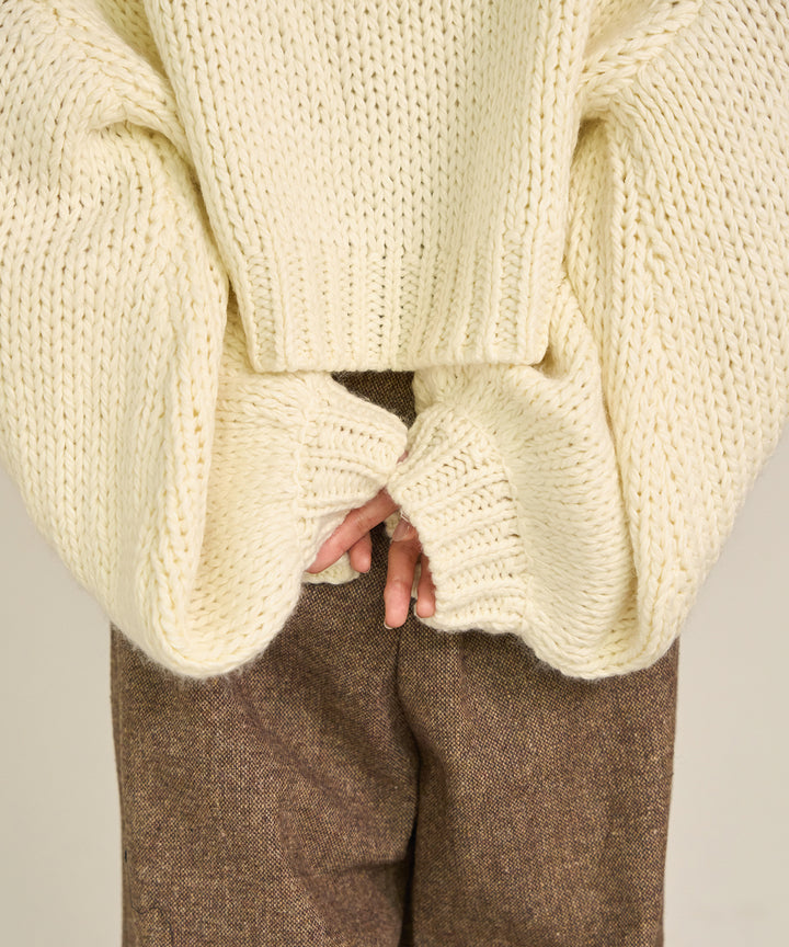 (eliuu)Plump Volome Knit Top