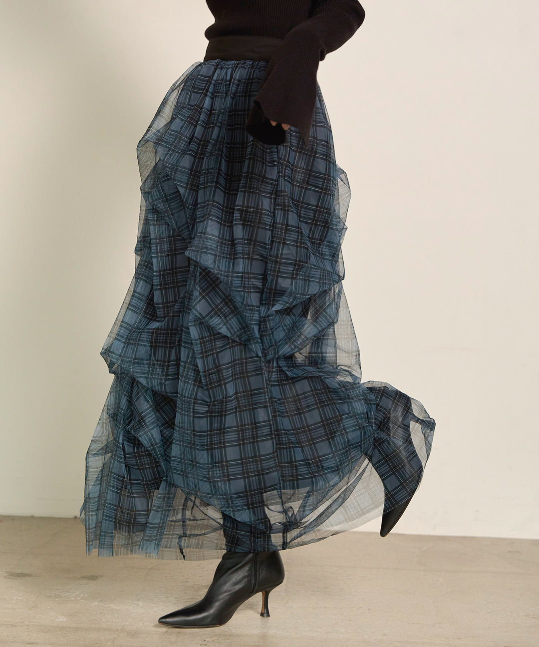 (eliuu)Melody Tuck Tulle Skirt