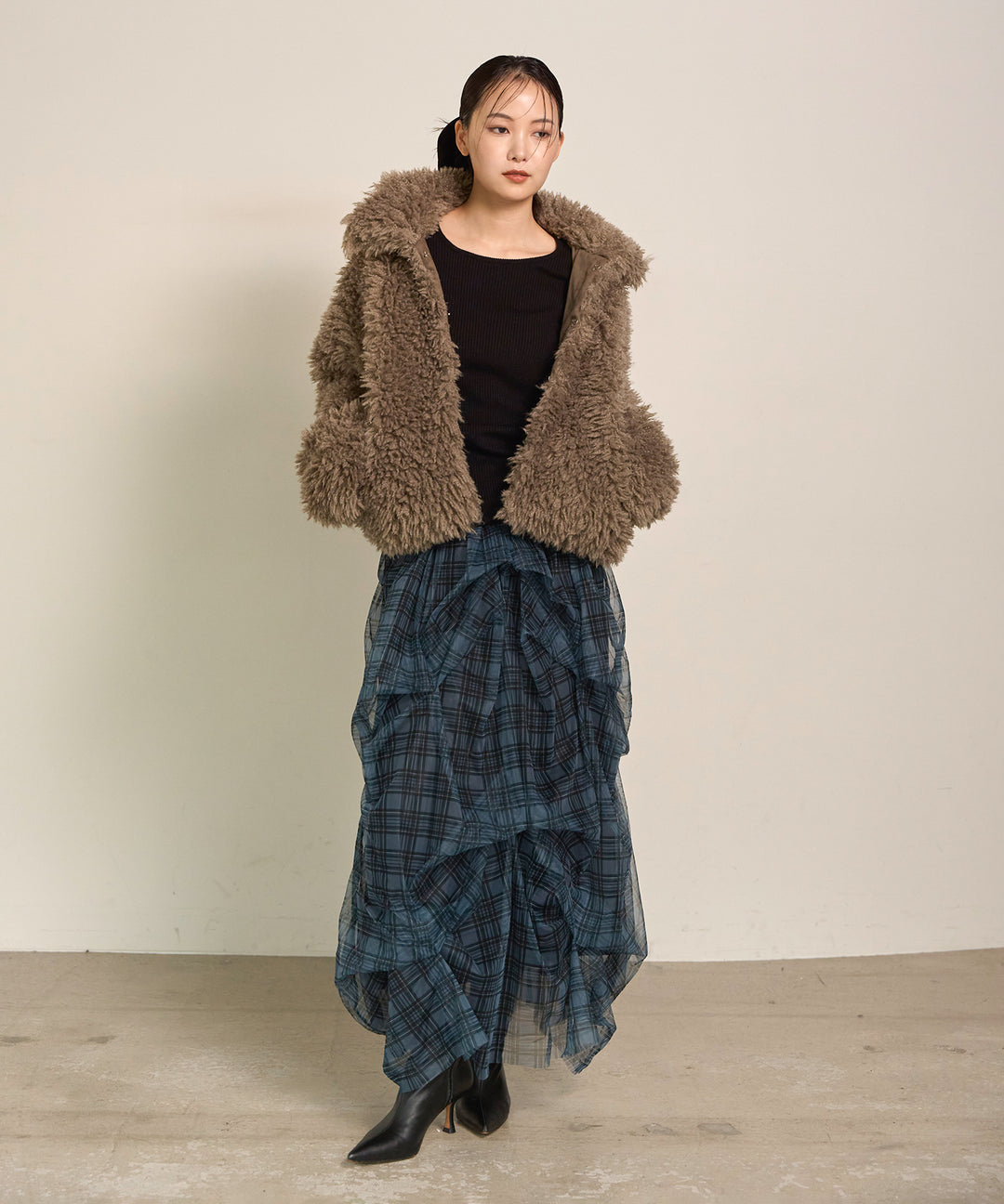 (eliuu)Melody Tuck Tulle Skirt