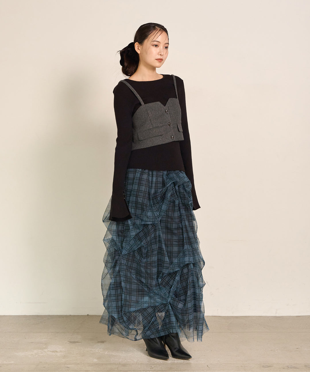 (eliuu)Manish Wool Bustier