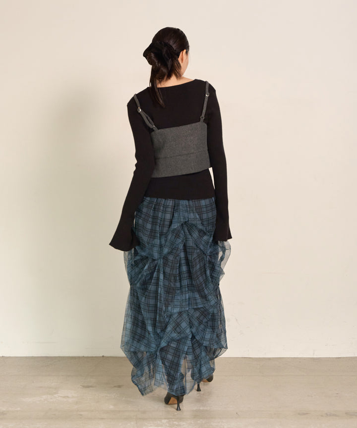 (eliuu)Manish Wool Bustier