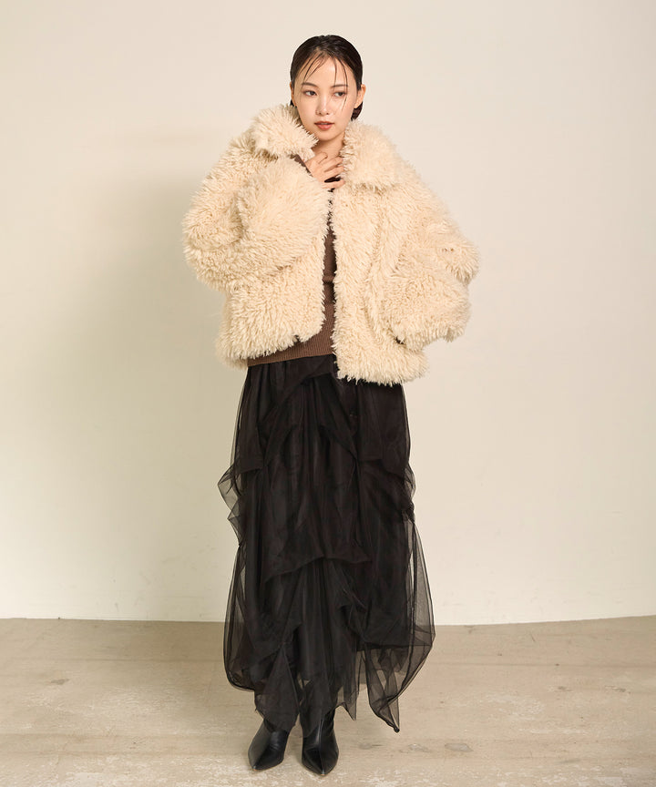 (eliuu)Melody Tuck Tulle Skirt